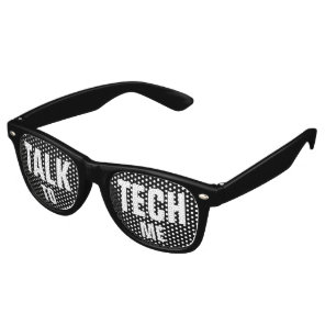 Custom your text, image & background color retro sunglasses