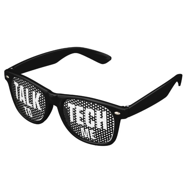 Custom your text, image & background color retro sunglasses (Angled)
