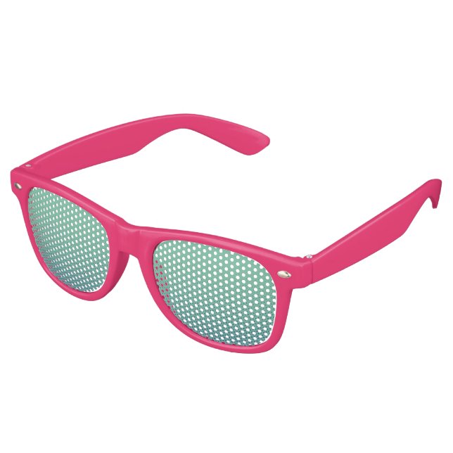Custom your text, image & background color retro sunglasses (Angled)
