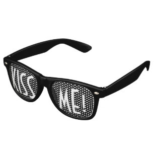 Custom your text, image & background color retro sunglasses