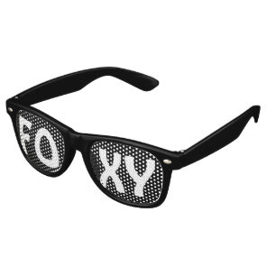 Custom your text, image & background color retro sunglasses