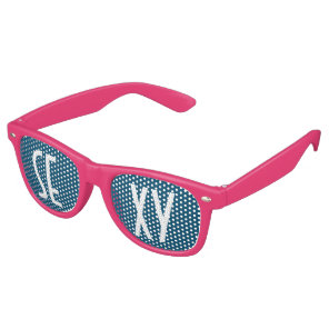 Custom your text, image & background color retro sunglasses