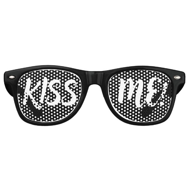 Custom your text, image & background color retro  sunglasses (Front)