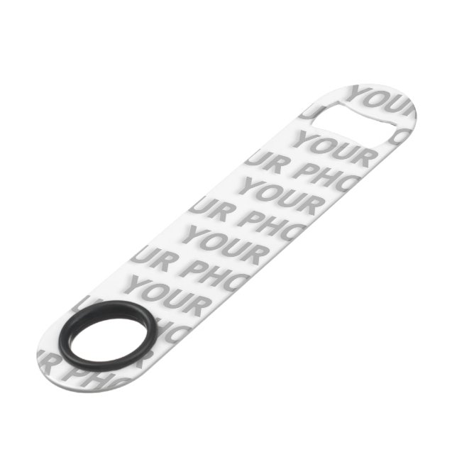 Custom your text, image & background color speed bottle opener (Front Angled)