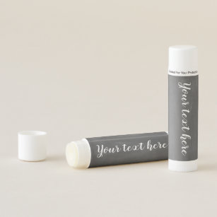 Custom your text on a chalkboard background unique lip balm