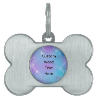 Custom Your Text on a Dog Bone Dog Collar Tag