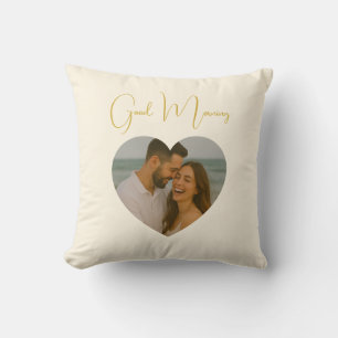 Custom Your Text Photo Throw Pillow