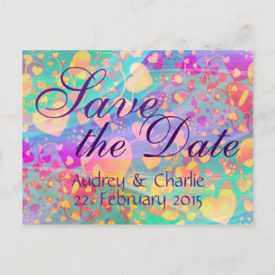 Custom your text, sign, image & background announcement postcard