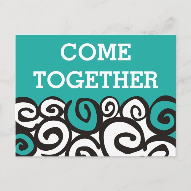 Custom your text, sign, image & background postcard (Front)
