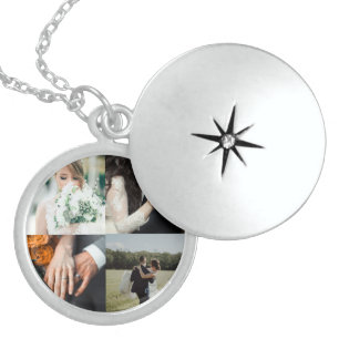 Custom your wedding photo  locket necklace
