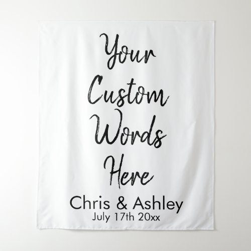 Custom Your Words Wedding Backdrop for Ceremony 