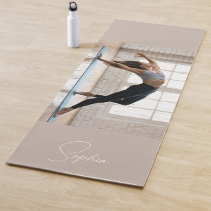 Custom Your Yoga Photo With Text Mat