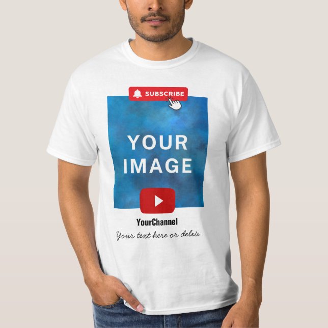 Custom Youtube Channel Name T-Shirt (Front)