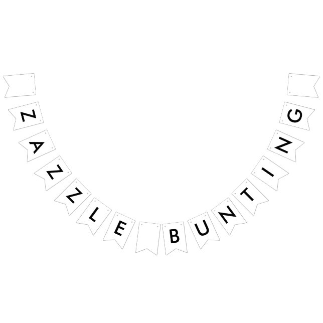 Custom Zazzle Bunting Banner - Swallowtail (All)