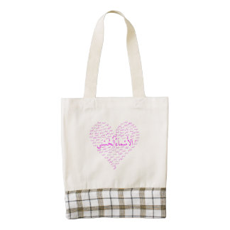 Custom Zazzle HEART Tote: 99 Names of Allah Arabic Zazzle HEART Tote Bag