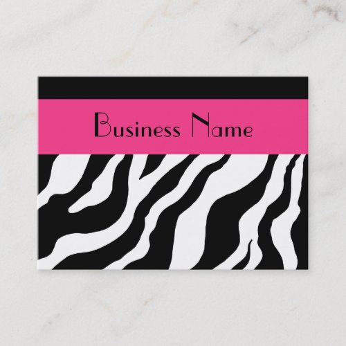 Custom Zebra Business Card