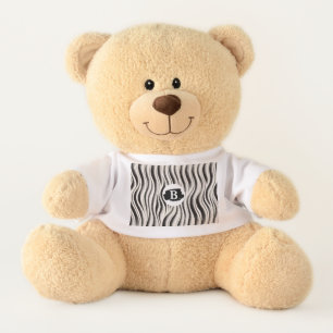Custom Zebra Stripe Medium Teddy Bear – Personaliz