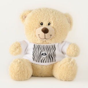 Custom Zebra Stripe Teddy Bear – Personalized Plus