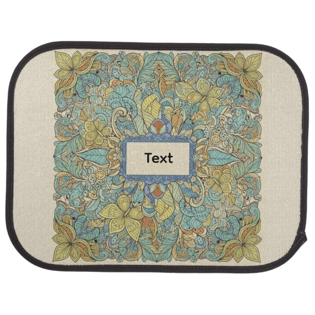 Custom Zen Mandala Car Mats Set (Rear)