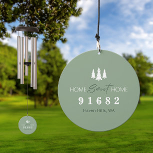 Custom Zip Code New Home Wind Chime