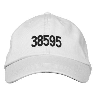 Custom Zip Code or Area Code Embroidered Baseball Cap