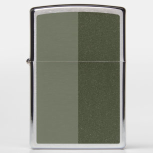 Custom Zippo Lighter - Moss Green Dual Texture