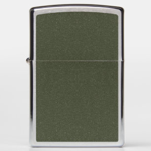 Custom Zippo Lighter – Moss Green Noise Texture