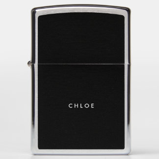 Custom Zippo Pocket Lighter - Classic Black