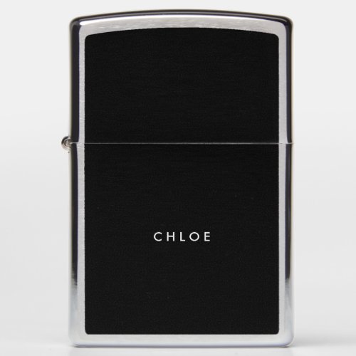 Custom Zippo Pocket Lighter _ Classic Black