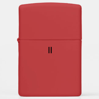 custom Zippo red matte pocket lighter