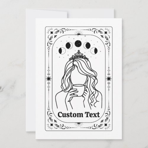 Custom Zodiac Tarot Feminist Celestial Magical Invitation