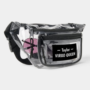 Custom Zodiac Virgo Sister Friend BFF Modern LGBTQ Clear Fanny Pack