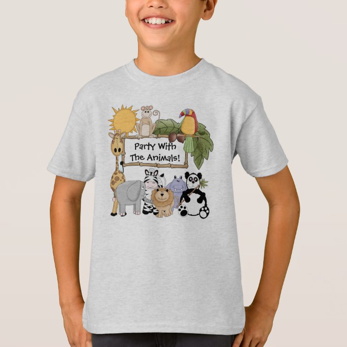 Custom Zoo Animals T-shirt | Zazzle