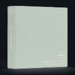 Custome Minimal Monogram 3 Ring Binder<br><div class="desc">Custome Minimal Monogram 3 ring binder</div>