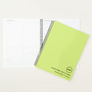 Custome Minimal Monogram Planner