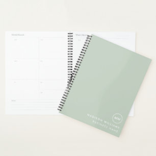 Custome Minimal Monogram Planner
