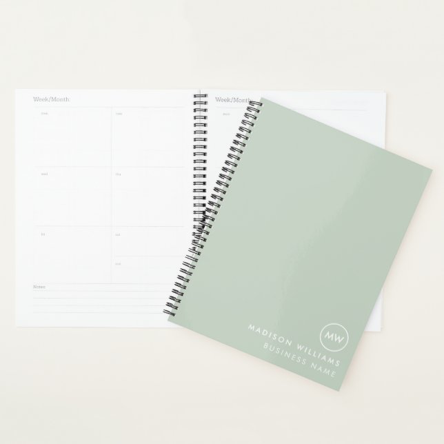 Custome Minimal Monogram Planner (Display)