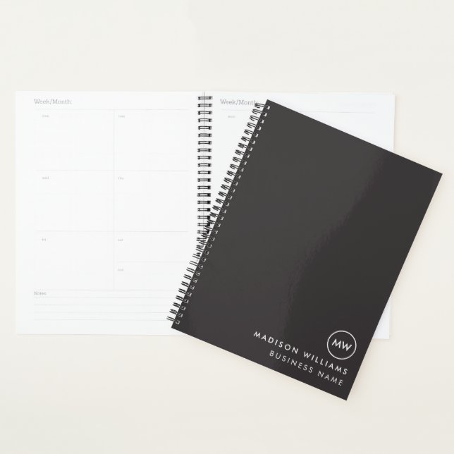 Custome Minimal Monogram Planner (Display)