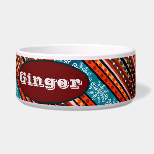 Custome Name Cozy Winter Pattern Bowl