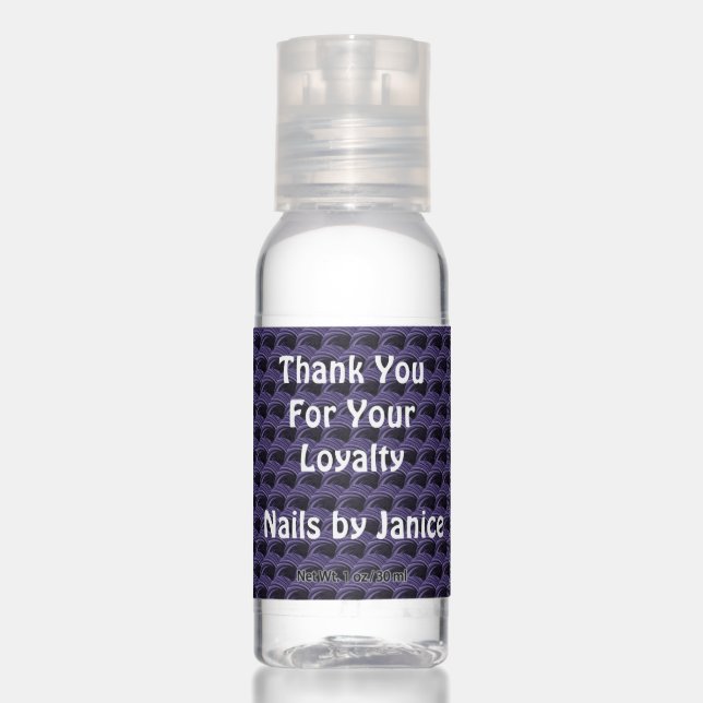Customer Appreciation Abstract Modern Thank You Hand Sanitizer (Front)
