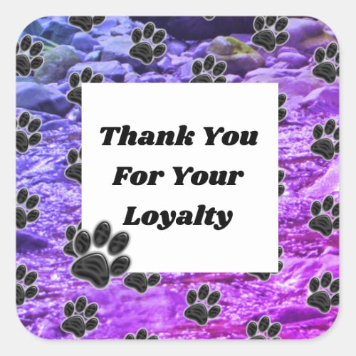 Customer Appreciation Animal Caregiver Thank You Square Sticker