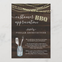 Customer Appreciation Business BBQ Party Invitation