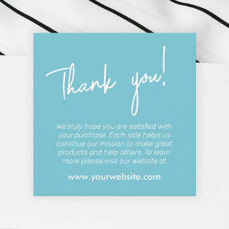 Customer Appreciation Business Card