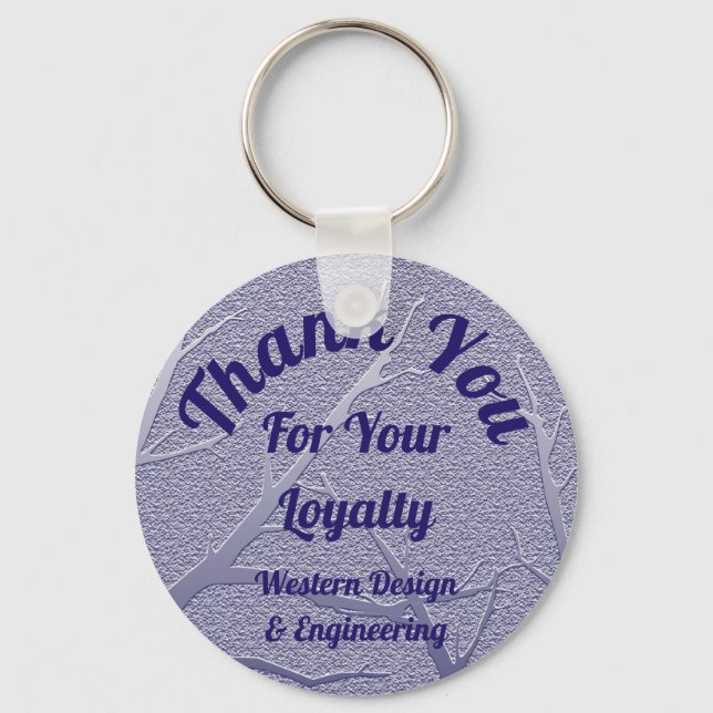 Customer Appreciation Business Promotion Thank You Keychain (Front)