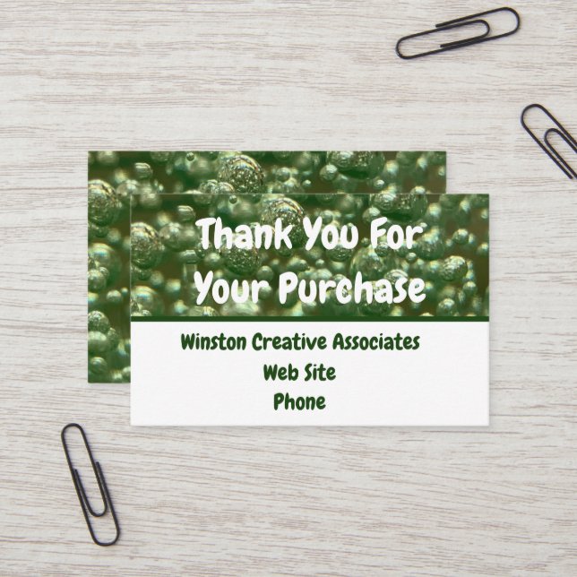 Customer Appreciation Business Sales Thank You  Business Card (Front/Back In Situ)