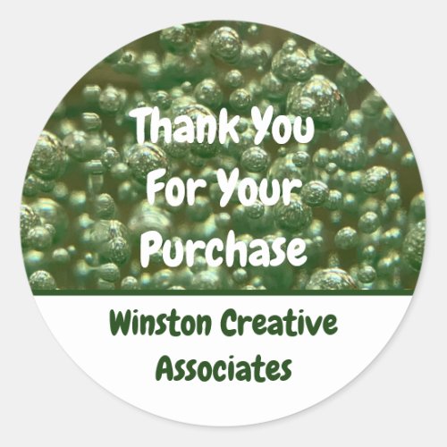Customer Appreciation Business Sales Thank You  Classic Round Sticker