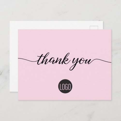 Customer Appreciation Business template pink Postcard