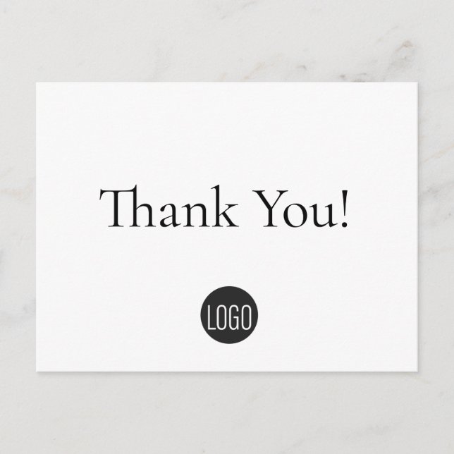 Customer Appreciation Business template Simple Postcard (Front)