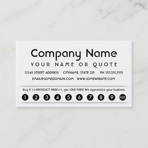 Customizable customer appreciation card business card template