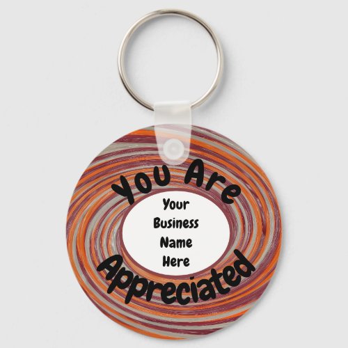 Customer Appreciation Colorful Business Thank You Keychain